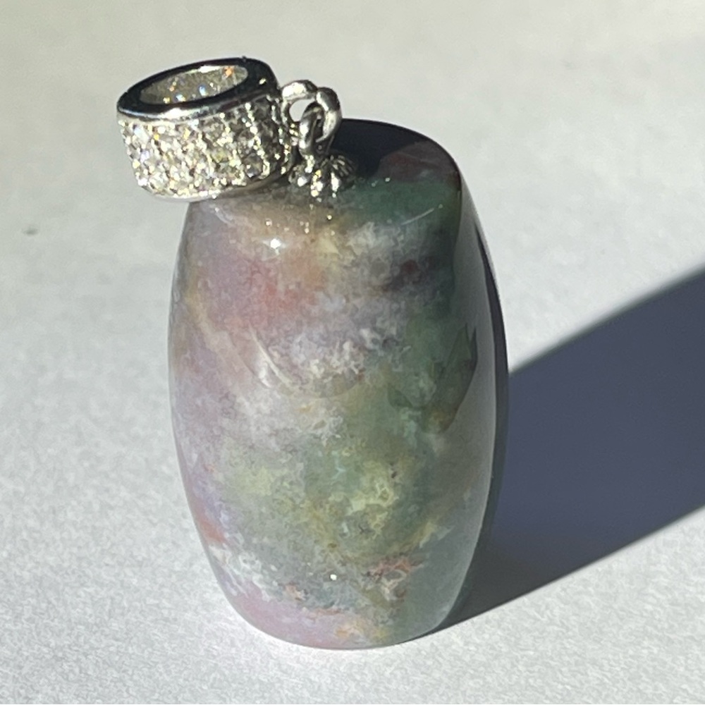 Ocean Jasper S925 Pendant Natural Crystal Gemstone